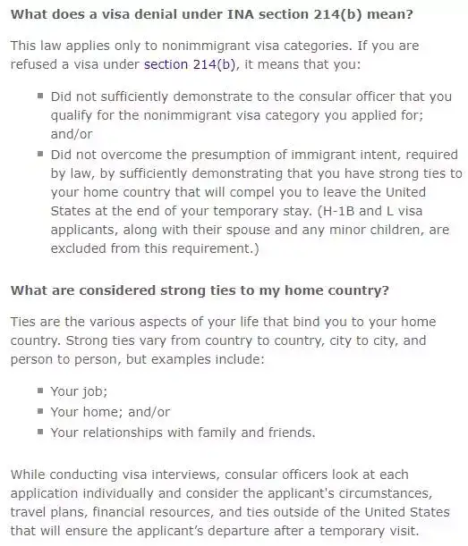 美国签证拒签的隐秘影响